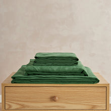 100% European Flax Linen Sheet Set Olive