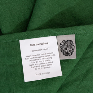 100% European Flax Linen Sheet Set Olive
