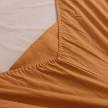 100% European Flax Linen Sheet Set Rust