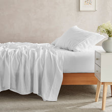 100% European Flax Linen Sheet Set White
