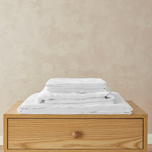 100% European Flax Linen Sheet Set White