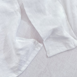 100% European Flax Linen Sheet Set White