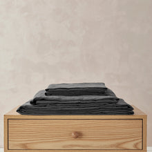 100% European Flax Linen Sheet Set Charcoal