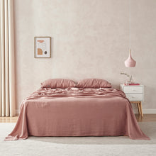 100% European Flax Linen Sheet Set Rose Gold