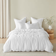 Bamboo Tailored Quilt Cover Set White