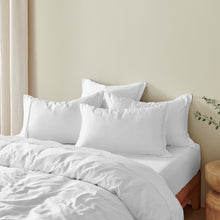 Bamboo Tailored Quilt Cover Set White