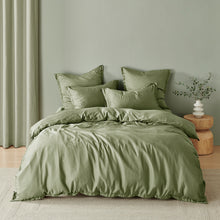 Bamboo Tailored Quilt Cover Set Eucalyptus