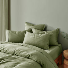 Bamboo Tailored Quilt Cover Set Eucalyptus