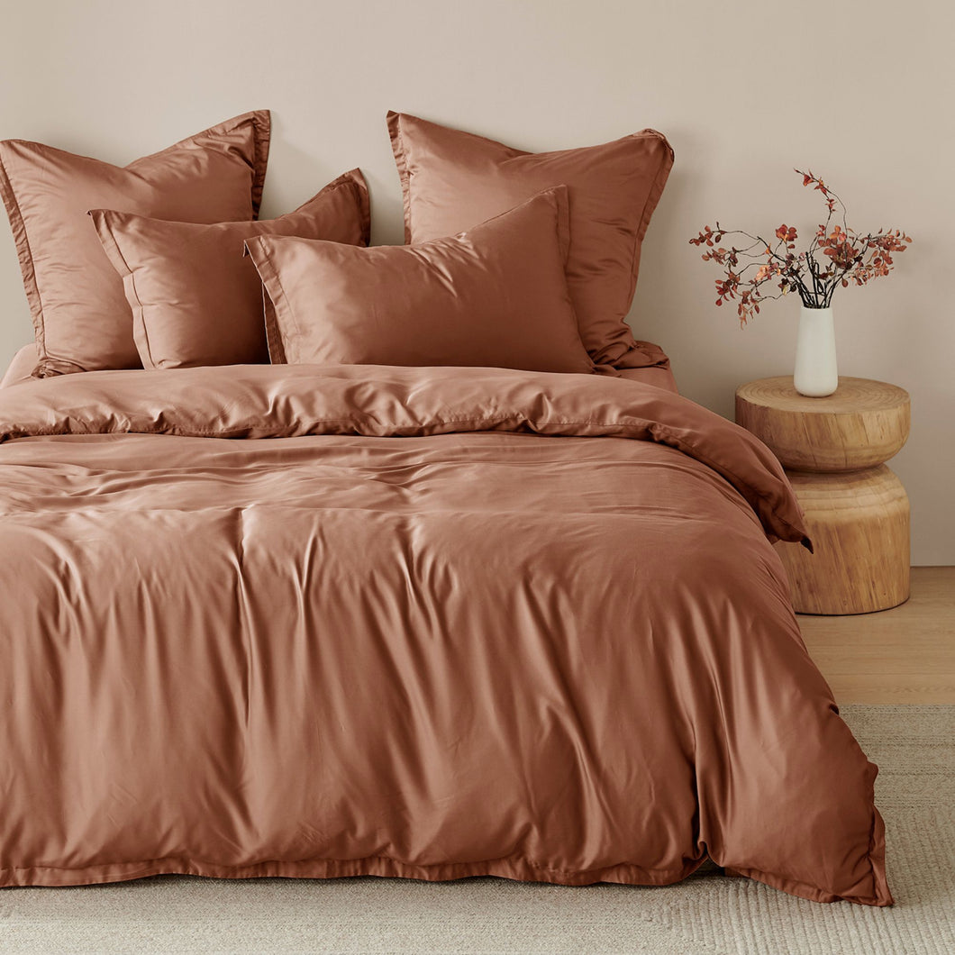 Bamboo Tailored Quilt Cover Set Earth