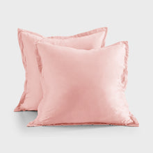 Bamboo Tailored European Pillowcase Blush Pink Twin Pack