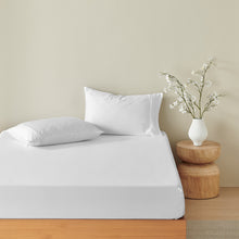 Bamboo Fitted Sheet Set White