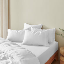 Bamboo Fitted Sheet Set White