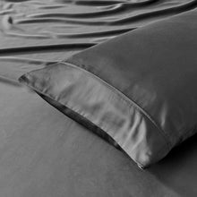 Bamboo Fitted Sheet Set Charcoal