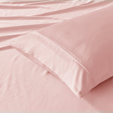 Bamboo Fitted Sheet Set Blush Pink