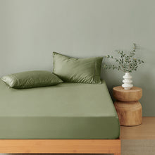 Bamboo Fitted Sheet Set Eucalyptus