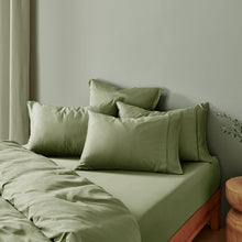 Bamboo Fitted Sheet Set Eucalyptus
