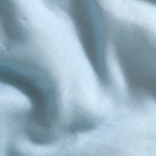 100% European Flax Linen Quilt Cover Set Powder Blue