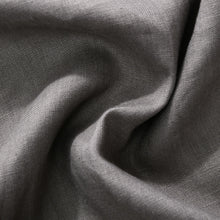 ARDENNE Washed French Linen Cushion with Oxford Edge Birch Grey 50x50cm