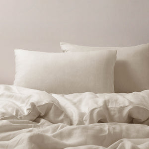 Linen 100% European Flax Linen Quilt Cover Set Natural