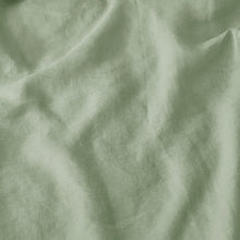 Linen 100% European Flax Linen Quilt Cover Set Willow Green