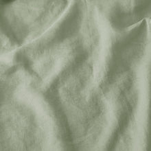 100% European Flax Linen Willow Green Euro Pillowcase Twin Pack