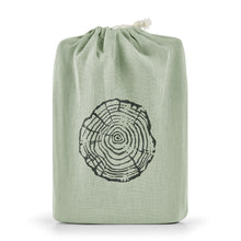 100% European Flax Linen Willow Green Euro Pillowcase Twin Pack