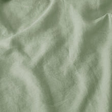 100% European Flax Linen Willow Green Standard Pillowcase Twin Pack