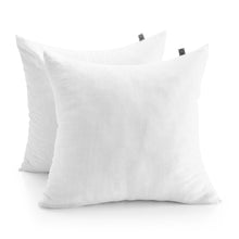 100% European Flax Linen White Euro Pillowcase Twin Pack