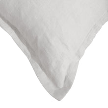 ARDENNE Washed French Linen Cushion with Oxford Edge - Dove Grey