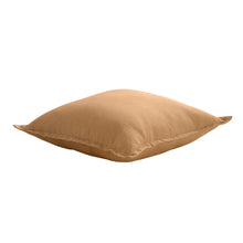 ARDENNE Washed French Linen Cushion with Oxford Edge - Tumeric