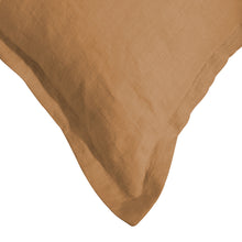 ARDENNE Washed French Linen Cushion with Oxford Edge - Tumeric
