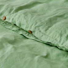 100% European Flax Linen Quilt Cover Set Sage