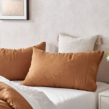 100% European Flax Linen Quilt Cover Set RUST