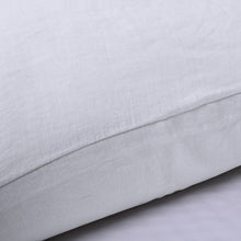 100% European Flax Linen Pillowcase WHITE