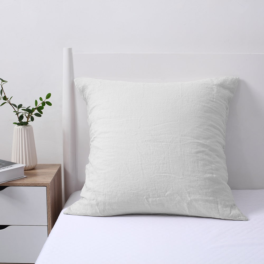 100% European Flax Linen Pillowcase DOVE GREY