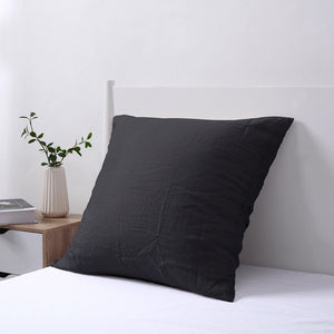 100% European Flax Linen Pillowcase CHARCOAL