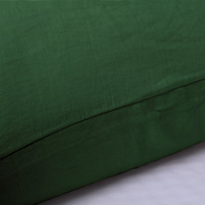 100% European Flax Linen Pillowcase OLIVE