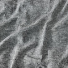 Classic Pinstripe Linen Quilt Cover Set Dark with White Pinstripe