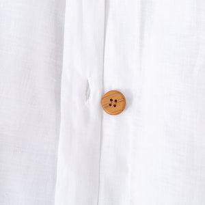 Vintage Washed Hemp Linen Quilt Cover Set White