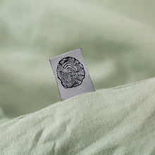 Vintage Washed Hemp Linen Quilt Cover Set Sage