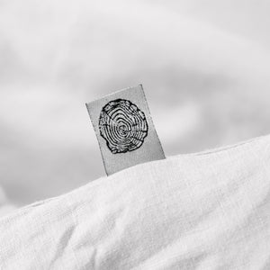 Vintage Washed Hemp Linen Quilt Cover Set Dove Grey