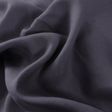 Vintage Washed Hemp Linen Quilt Cover Set Charcoal