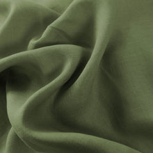 Vintage Washed Hemp Linen Quilt Cover Set Olive