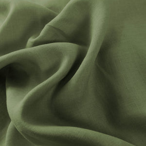 Vintage Washed Hemp Linen Quilt Cover Set Olive