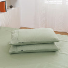 Vintage Washed Hemp Linen Sheet Set Sage