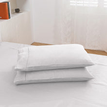 Vintage Washed Hemp Linen Sheet Set Dove Grey