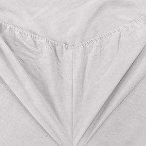 Vintage Washed Hemp Linen Sheet Set Dove Grey