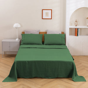 Vintage Washed Hemp Linen Sheet Set Eden
