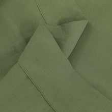 Vintage Washed Hemp Linen Sheet Set Olive