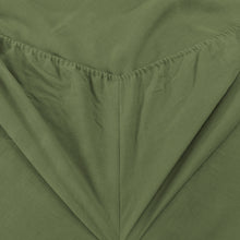 Vintage Washed Hemp Linen Sheet Set Olive